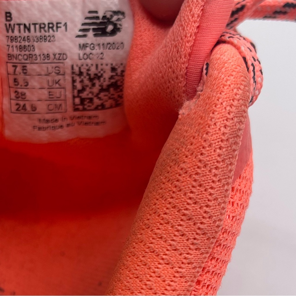 NB Response 2.0 Rev Lite Terrain Fuel Core Toe Protect Orange Athletic W7.5 NWOB_7